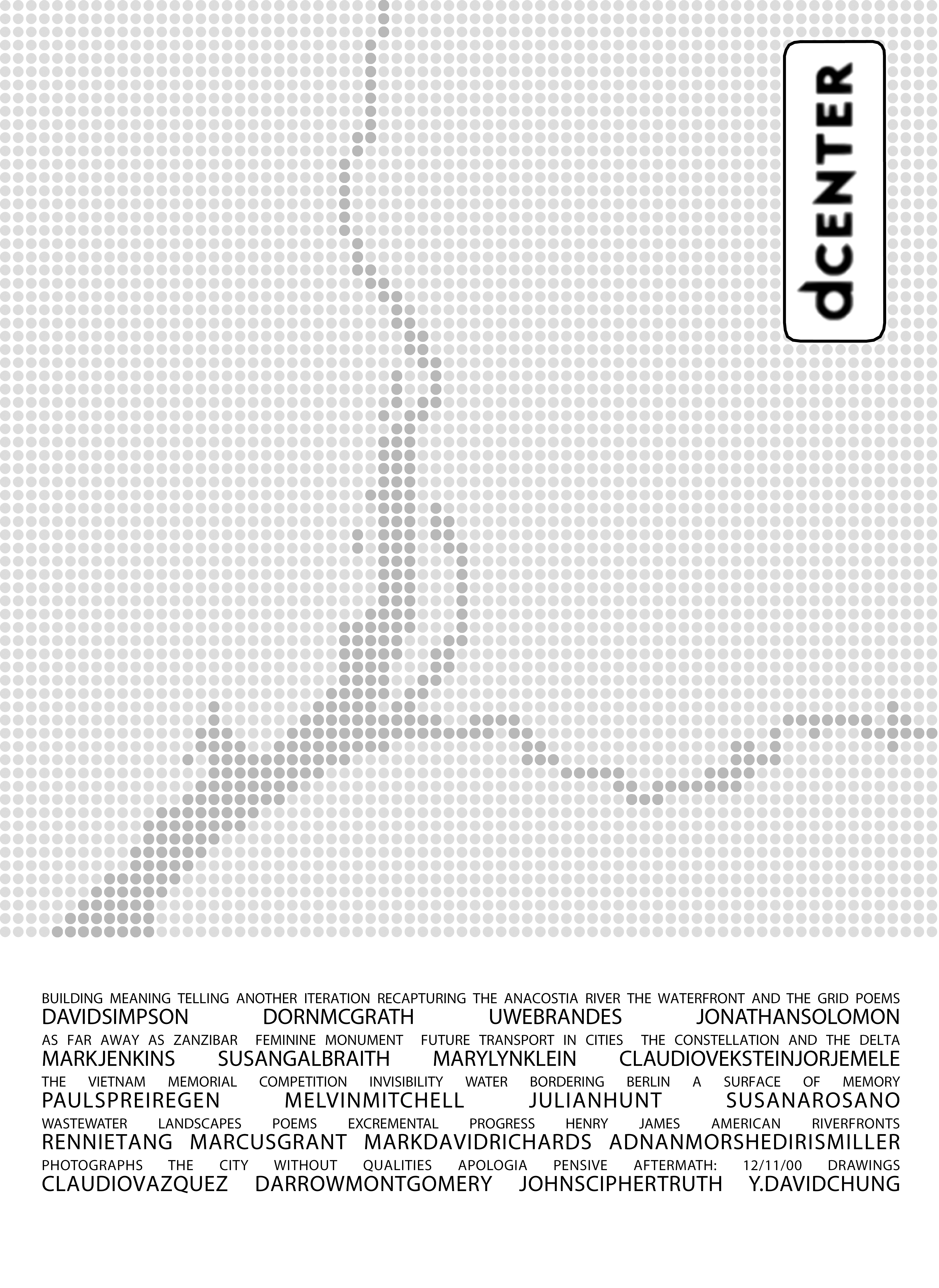 Cover of dcenter, inaugural issue